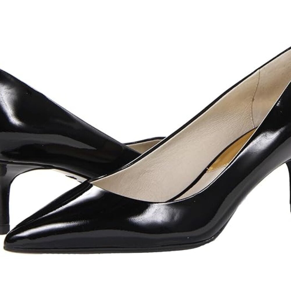 Michael Kors MK Flex Kitten Pump Black Patent BRAND NEW Size 6